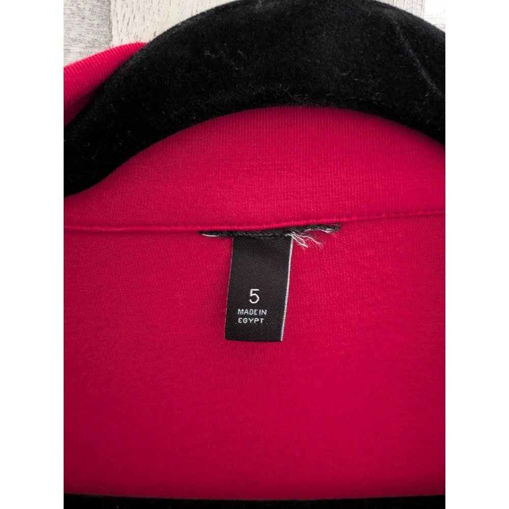 Torrid Red Ruched Mini Jersey Long Sleeve Collar Surplice Dress plus size 5X - Picture 7 of 9